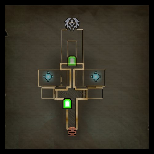 Sludge Hole Upper Level Map from Orcs Must Die 2